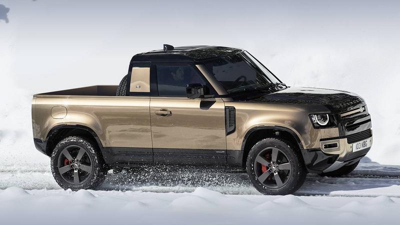 Land Rover Defender Pickup 2025 Seitenansicht