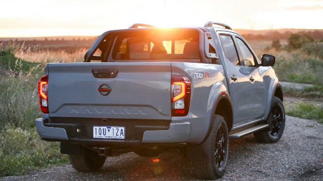 Rückansicht des Nissan Navara