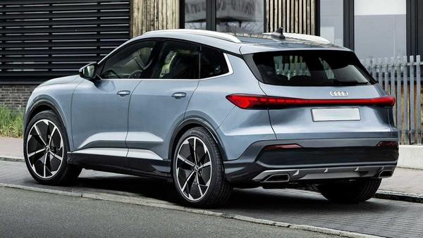 Rückansicht des Audi Q5 Hybrid