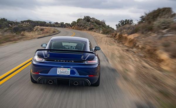 Rückansicht des Porsche 718 Cayman