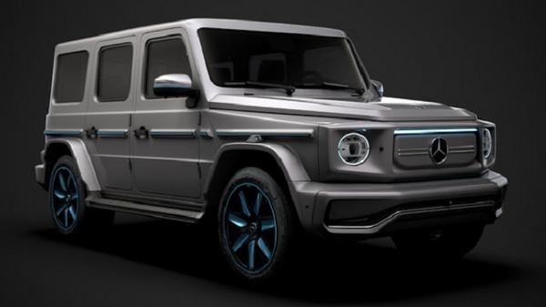 Frontansicht der Mercedes G-Klasse EQG